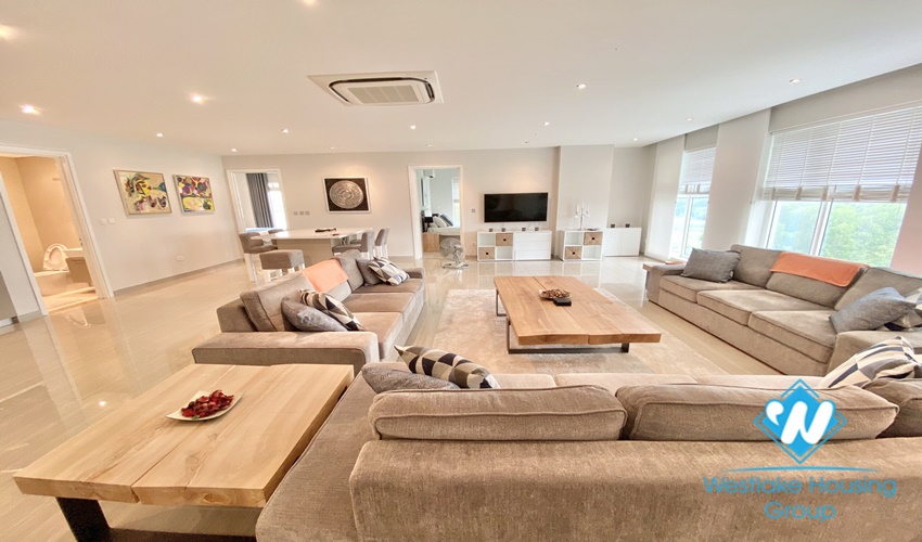 Scandinavian style golf course view 2 bedrooms apartment for rent in Ciputra, Hanoi
